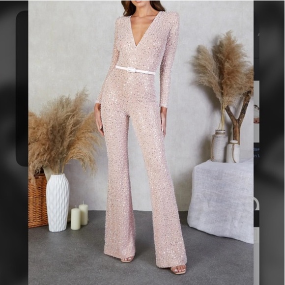 NADINE MERABI ELIZA WHITE JUMPSUIT - Picture 2 of 6